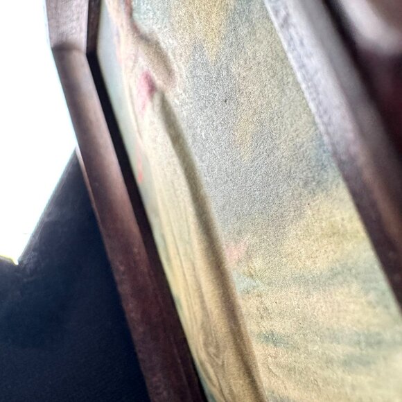 Vtg Blue Boy Thomas Gainsborough Pinkie Lawrence Raised Prints Wood Carved Frame - Picture 11 of 14